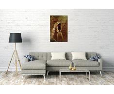 Carl Spitzweg - Der Bücherwurm(1850), 40 x 60 cm (weitere Größen verfügbar), Leinwand auf Keilrahmen gespannt und fertig zum Aufhängen, hochwertiger Kunstdruck aus deutscher Produktion (Alte Meister bis Moderne Kunst). Stil: