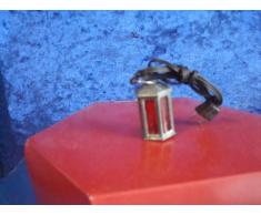 Krippen Zubehör, Beleuchtung, 6 eck Laterne, 3 cm, rot