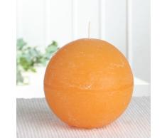 Rustik-Kugelkerze, 8 cm Ø, maisgelb