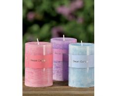 Sunflower-Design Kerze/Stumpenkerze Zylinderkerze lila 10cm