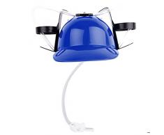 Setsail Bierhelm mit 2 Dosenhaltern und Trinkschlauch Trinkhelm Totenkopf (Bierhelm als Getränkespender) (Blau)
