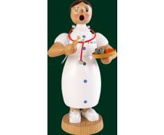 Räuchermann Erzgebirge Richard Glässer Seiffen Rauchmann Rauchfrau Ärztin, 26207