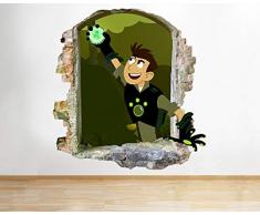M154 Wild Kratts Jungen-Wandaufkleber, Vinyl, für Schlafzimmer