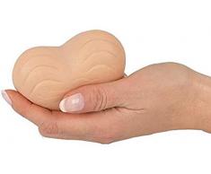 realistische Hoden Silikon als Scherzartikel - Anti Stressball Eier - 8cm Sack - Squeeze toy Gadget - Eier zum Kneten - FASS MICH AN !