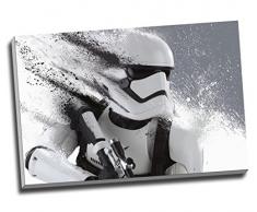 Star Wars Storm Trooper schwarz und weiß Wall Art Print auf Leinwand Bild Kunstdruck auf Leinwand groß A1 76,2 x 50,8 cm (76.2 cm x 50.8 cm)