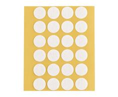 peha® Filzgleiter / Kratzschutz für Vasen und Deko-Gegenstände selbstklebend, SOFT - 1,0 mm stark, weiß | Ø 13 mm (24 Stk.)