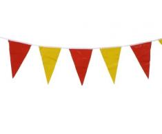 19268 - PAPSTAR - Wimpelkette 4 m rot, gelb, rot wetterfest