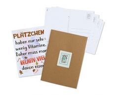 HERZBOTSCHAFT Weihnachts-Postkarten Set 10 Stück Grußkarten Weihnachtskarten