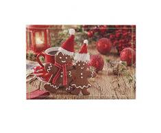Aliyz Weihnachtsdekoration, BearBiscuit Rote Kugel-Laterne Matsugae, Badteppiche, Rutschfeste Fußmatte Bodeneingänge Innen-Haustürmatte, Badmatte für Kinder, 15,7x23,6 Zoll, Badezimmerzubehör