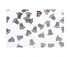 Everflag Streuschmuck/Konfetti Glocken Silber Mettalic