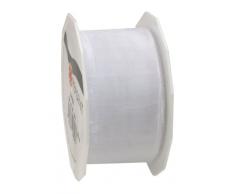 Präsent - SHEER Organzaband - weiss - 25-m-Rolle 40 mm
