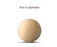 Cuttey Holzkugeln Holzkugeln Zum Basteln Dekoration Hölzerne Runde Kugel Manuelle DIY Zubehör Solide Agreeable