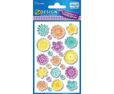 AVERY Zweckform 54385 Deko Sticker Blüten (3D Effekt) 23 Aufkleber