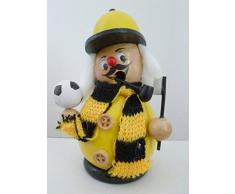 Räuchermann - Kugelfigur - Fussballer schwarz-gelb