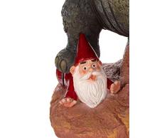 Birendy Figur, Dinosaurier, Zwerg, Gartenzwerg Gartenwichtel Deko Zwerg Wichtel (NF36729-40cm)