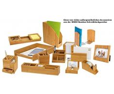 Wedo 611507 Bilderrahmen Bambus (für 10 x 15 cm Fotos, Hochformat und Querformat, mit Tischaufsteller) braun