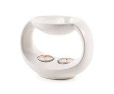 pajoma Duftlampe Yin & Yang in weiß, H 14 cm, für 2 versch. Duftöle geeignet