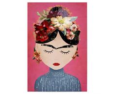 artboxONE Poster 30x20 cm Menschen Frida (pink Version) hochwertiger Design Kunstdruck - Bild Frida Kahlo Mensch