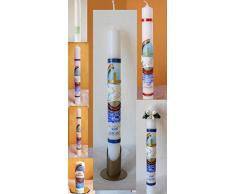 Taufkerze/Kommunionkerze,Kommunion Geschenk,Konfirmationskerze Boot-grün,blau,rot,rosa. Name,Datum Junge Mädchen B0774LY2JS