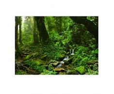 non-brand Aquarium Aufkleber Wald Hintergrund Rückwandfolie Wandbild Fotoposter - 122 x 61 cm