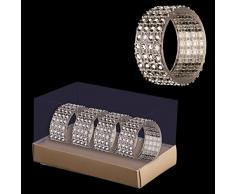 4 Pack Diamante Serviettenringe - Weihnachtsdekorationen