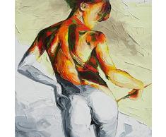 PAAANING DIY Ölgemälde Farbe nach Zahlen Kit Erotik Kunst Nackt DIY Gemälde nach Zahlen Kits Ölfarbe Zeichnung Leinwand Home Decor Geschenk