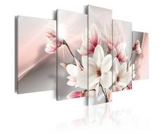 murando - Bilder 225x112 cm Vlies Leinwandbild 5 TLG Kunstdruck modern Wandbilder XXL Wanddekoration Design Wand Bild - Blumen b-A-0217-b-m