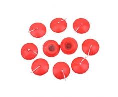 TZTT 10 Stück romantische runde rauchfreie wasserdichte schwimmende Kerzen Hochzeitsfeier Home Hotel Dekoration,rot