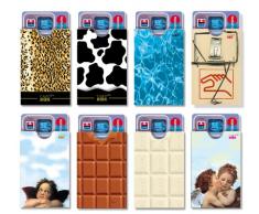 cardbox Set II/Motive: Leo, Kuh, Pool, Mausefalle, Engel, braune und weiße Schoki, Engelpaar / 8er Set /// Originelle Kartenhüllen für ec-Karten, Geschenkkarten, Führerscheine UVM.