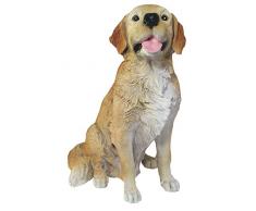 colourliving Dekofigur Hund Hündin Golden Retriever “Amy” sitzend Tierfigur Skulptur Haushund