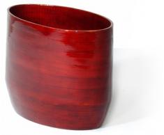 Artra Bambus Deko-Vasen Designvase, Deko, Dekoration, Dekovase, dunkel rot
