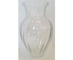 Vase klare Glasvase optisch mit grosser Öffnung Kristallglas mundgeblasen Höhe ca. 25 cm Oberstdorfer Glashütte