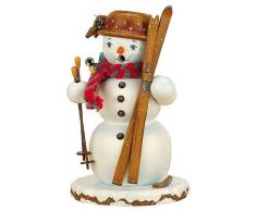 Hubrig Winterkinder Räuchermann Schneemann 20cm Erzgebirge
