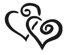 HScandle Grablicht (Weiß) Grabkerze ca. 170h Brenndauer / 7-Tage Brenner - Motiv: Herz, in vielen Varianten