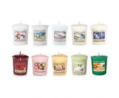 Yankee Candle Set mit 10 Kerzen, verschiedenen Düften