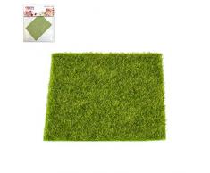 CREATIV DISCOUNT Deko Gras-Matte, grün, ca.14x14cm