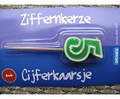 Zahlenkerze TOPFUN Geburtstagskerze Zahl 5
