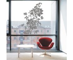WANDTATTOO / Wandsticker Glasdekorfolie w324 Blumen Blume Wandauskleber , 120x84 cm