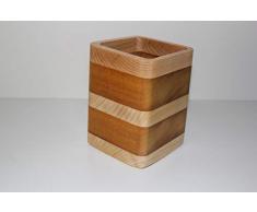 Vase oder Topf aus Eschenholz und Zedernholz