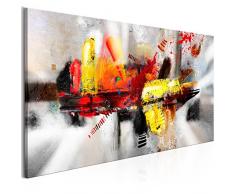 murando - Bilder Abstrakt 140x70 cm Leinwandbild 1 TLG Kunstdruck modern Wandbilder XXL Wanddekoration Design Wand Bild - bunt wie gemalt a-A-0320-b-a