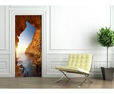 StickerProfis Türtapete Selbstklebend TürPoster - GROTTE IM Licht - Fototapete Türfolie Poster Tapete