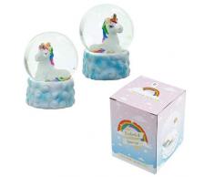 Einhorn/Regenbogen Schneekugel