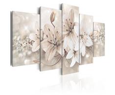 murando - Bilder 100x50 cm Vlies Leinwandbild 5 TLG Kunstdruck modern Wandbilder XXL Wanddekoration Design Wand Bild - Blumen b-A-0297-b-n