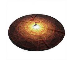 NAQUIASKI Licht Weihnachtsbaum Rock Christbaumdecke Rund Weihnachtsbaumdecke Christbaumständer Teppich Decke Weihnachtsbaum Deko