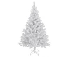 150 cm hoher Christbaum in weiß Weihnachtsbaum Tannenbaum Kunststoff 150 cm hoch mit Ständer