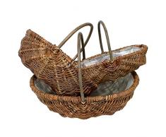 3er Set Erntekorb, Kartoffelkorb, Weidenkorb groß, Natur/TOP Preis !!!