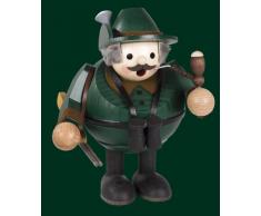 Räucherfigur Weihnachten Kugelräuchermann Förster stehend 16cm Erzgebirge NEU