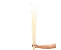 Leewadee Dekobündel für Bodenvasen Trockengesteck Dekogras Dekozweige, 135 cm, Rattan, Natur