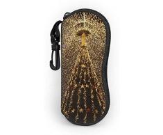 Ouzhou21 Sonnenbrillenetui Brillenetui Brillenetui Mit Karabinerhaken Softcase Ultraleichte Christbaumgirlande Leichte Dekoration