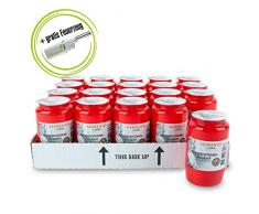 DecoLite Grabkerzen Bundle: Kompo-Öllichter Nr. 3 Mememto von Bolsius & 1 Stabfeuerzeug (Rot, 20)